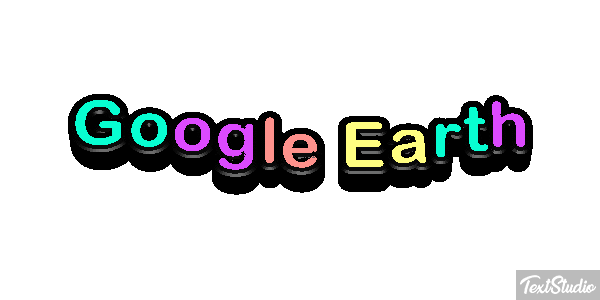 Google Earth Text effect