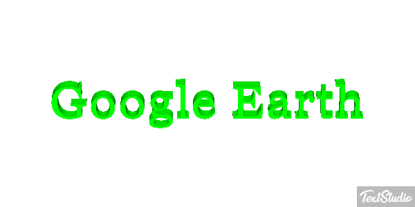 Google Earth Text effect