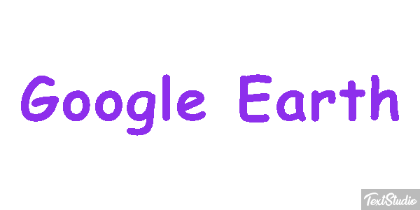 Google Earth Text effect