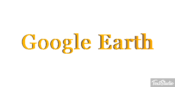 Google Earth Text effect