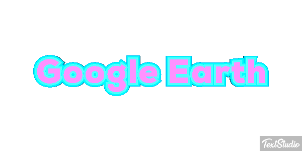Google Earth Text effect