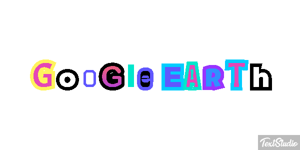 Google Earth Text effect