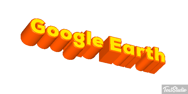 Google Earth Text effect