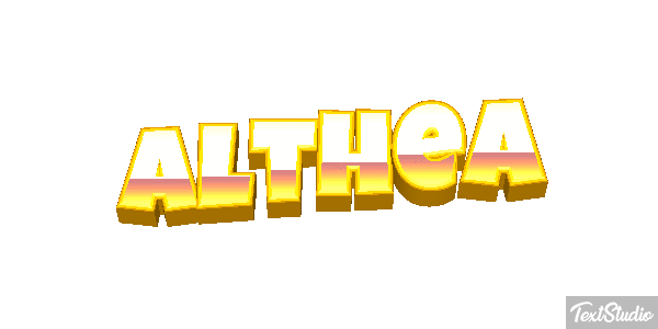 Althea Text effect