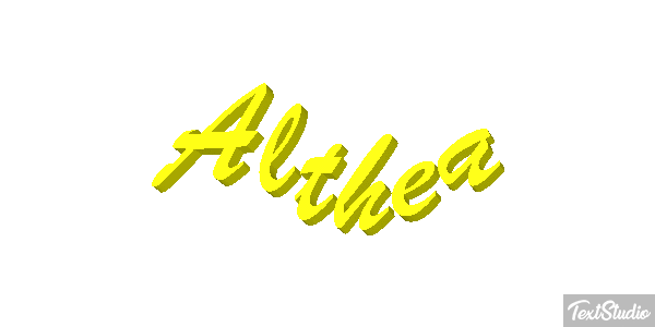 Althea Text effect