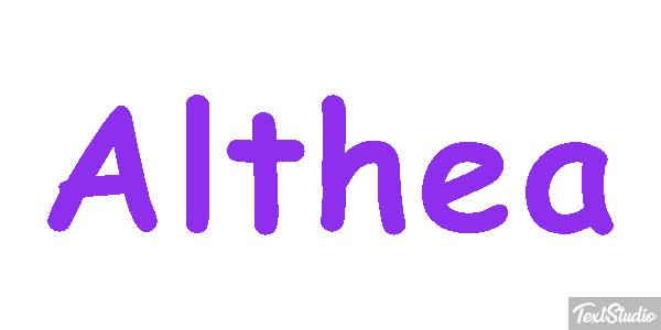 Althea Text effect
