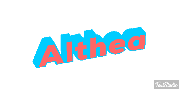 Althea Text effect
