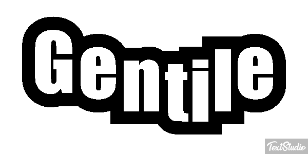 Gentile Effetto testo
