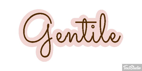 Gentile Effetto testo