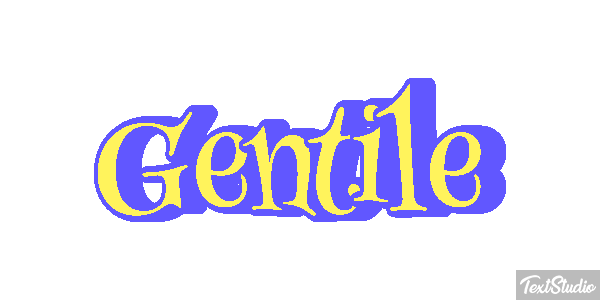 Gentile Effetto testo