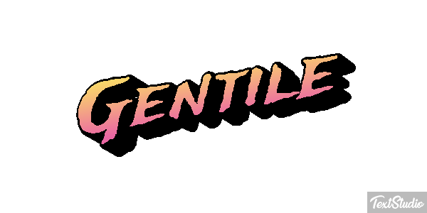 Gentile Effetto testo