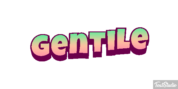 Gentile Effetto testo