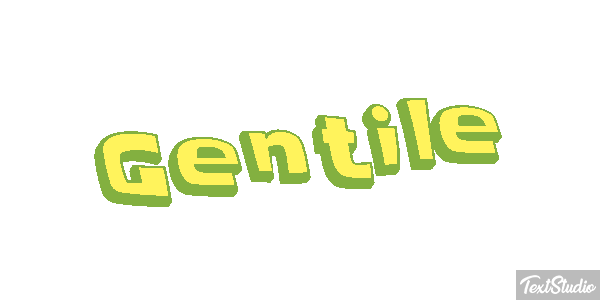 Gentile Effetto testo