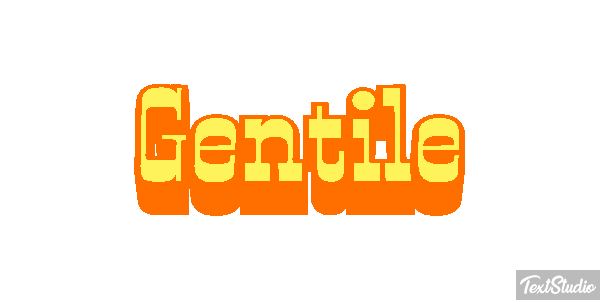Gentile Effetto testo
