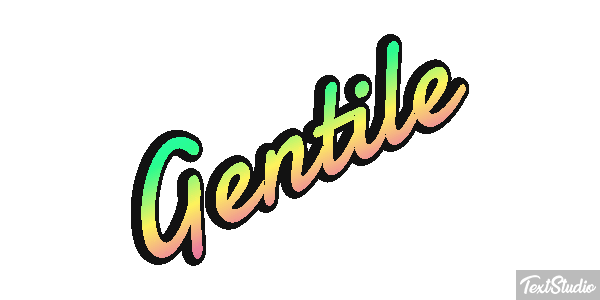 Gentile Effetto testo