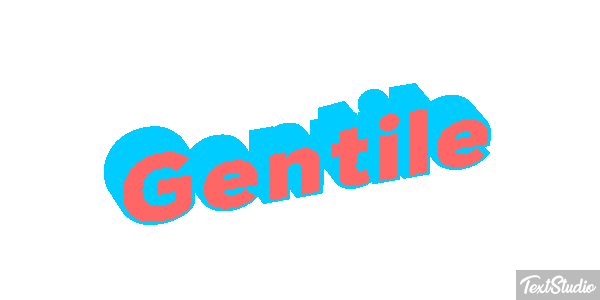 Gentile Effetto testo