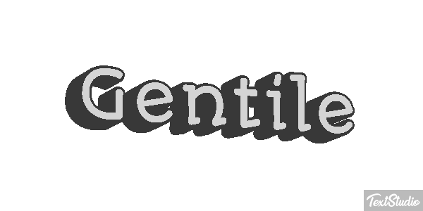 Gentile Effetto testo