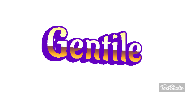 Gentile Effetto testo