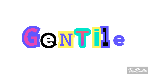 Gentile Effetto testo