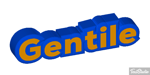 Gentile Effetto testo