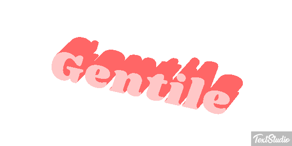 Gentile Effetto testo