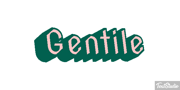 Gentile Effetto testo