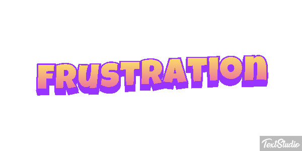 Frustration Text effect