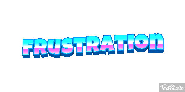 Frustration Text effect