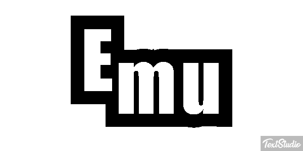 Emú Text effect