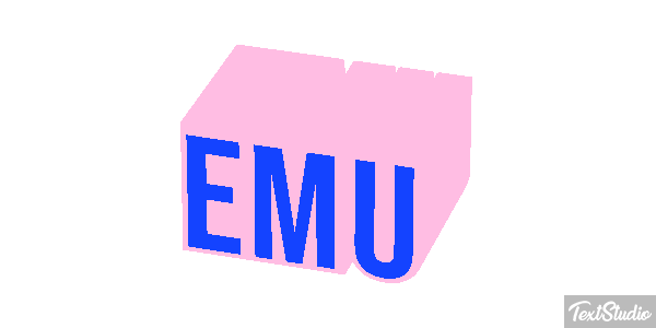 Emú Text effect