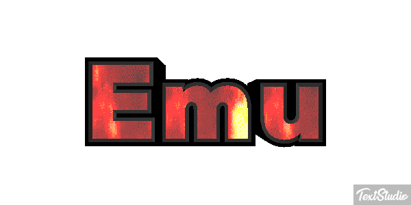 Emú Text effect