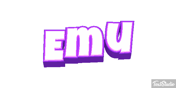 Emú Text effect