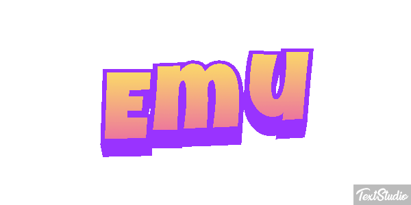 Emú Text effect