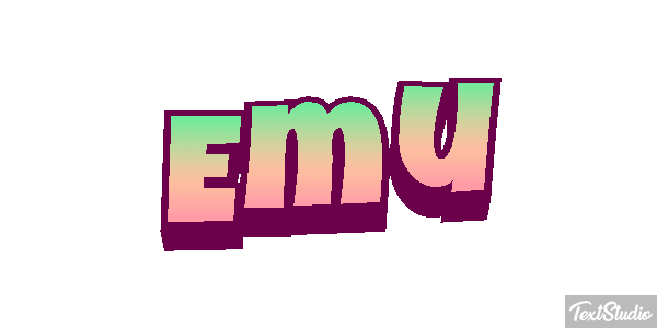 Emú Text effect