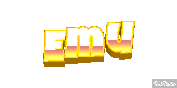 Emú Text effect