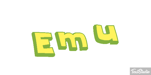 Emú Text effect