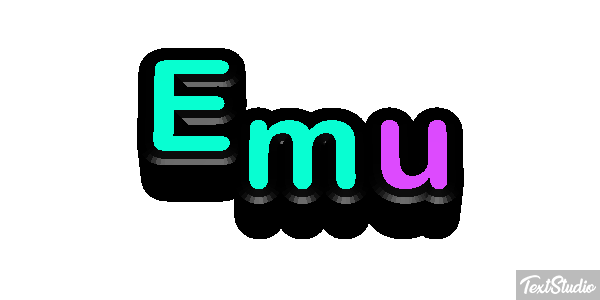 Emú Text effect