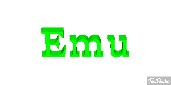 Emú Text effect
