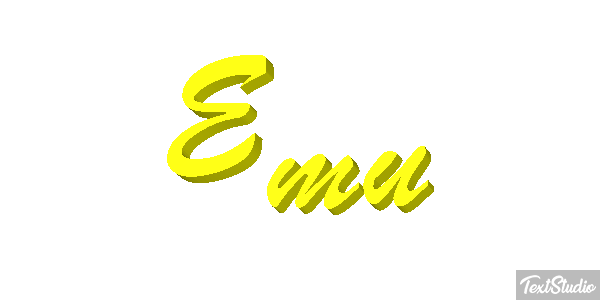 Emú Text effect