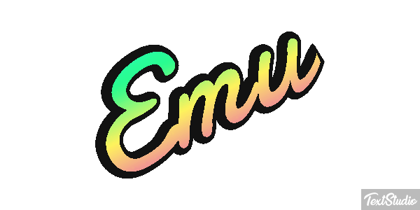 Emú Text effect