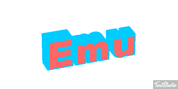Emú Text effect