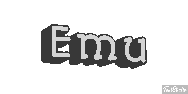 Emú Text effect