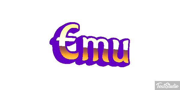 Emú Text effect