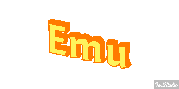 Emú Text effect