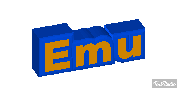 Emú Text effect