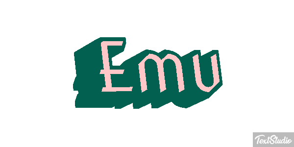 Emú Text effect