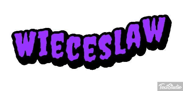 Więcesław Text effect