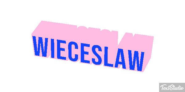 Więcesław Text effect