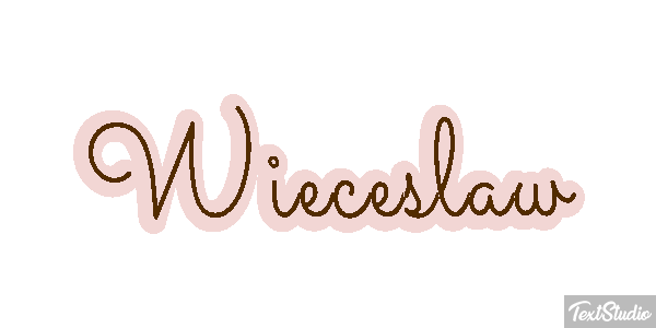 Więcesław Text effect