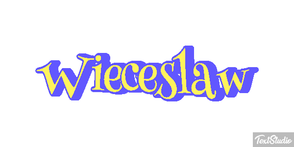 Więcesław Text effect